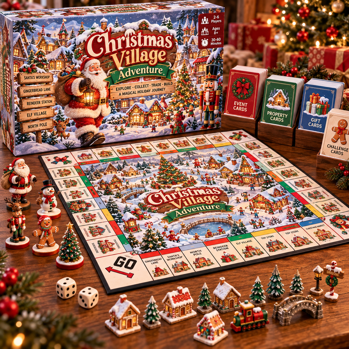 Christmas Village Adventure™ – Magical Holiday Family Board Game