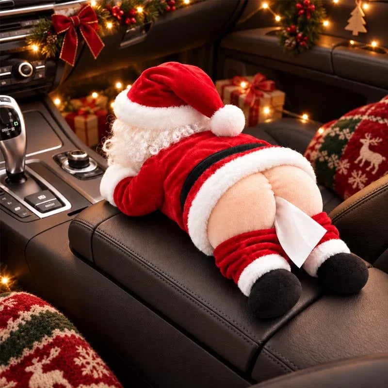 🎅Christmas Hot Sale 50% OFF😂Funny Santa Butt Tissue Box Cover