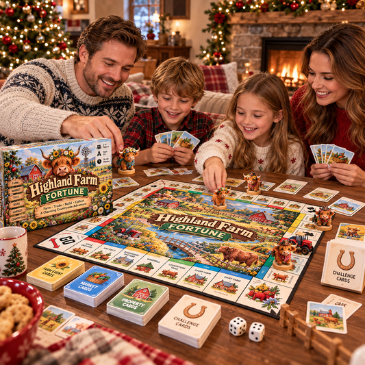 Highland Farm Fortune™ – The Ultimate Cozy Family Board Game
